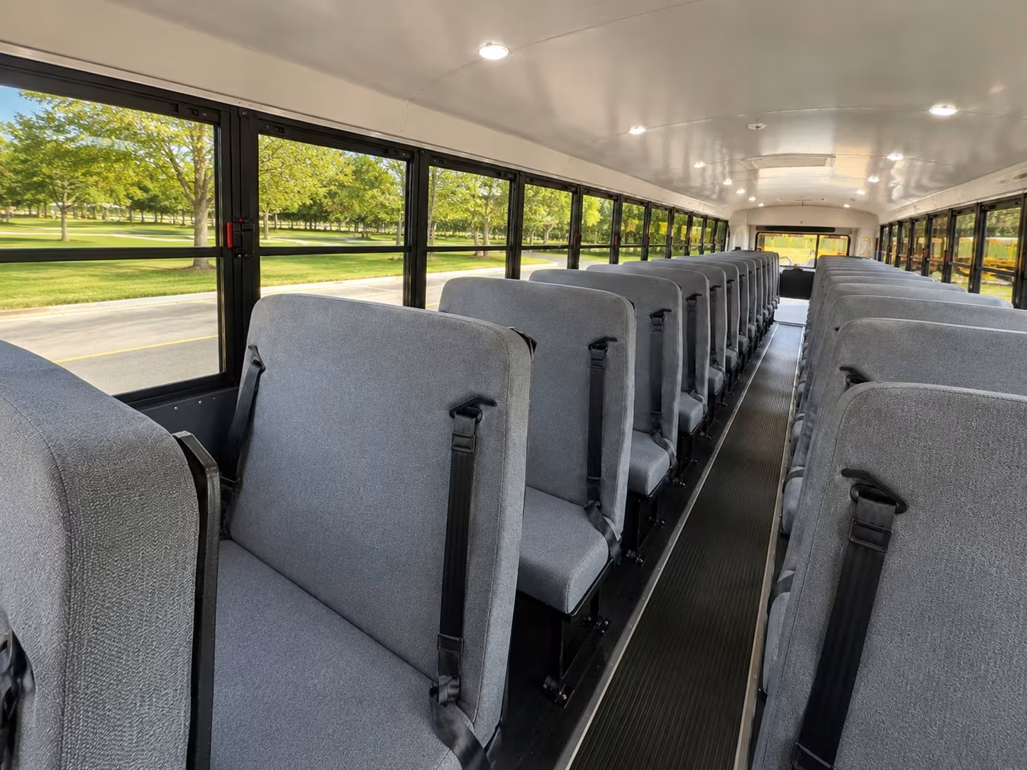 school bus inside