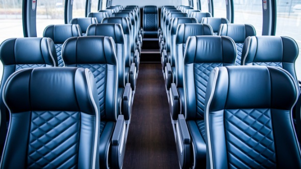 longmont 54 passenger charter bus inside