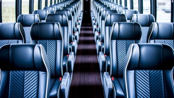 longmont 55 passenger charter bus inside