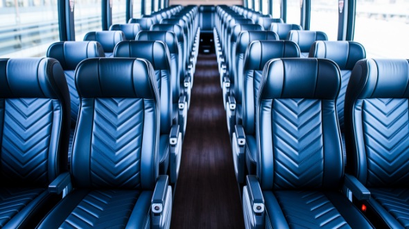 longmont 56 passenger charter bus inside