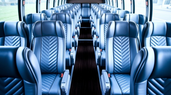 longmont 56 passenger charter bus interior