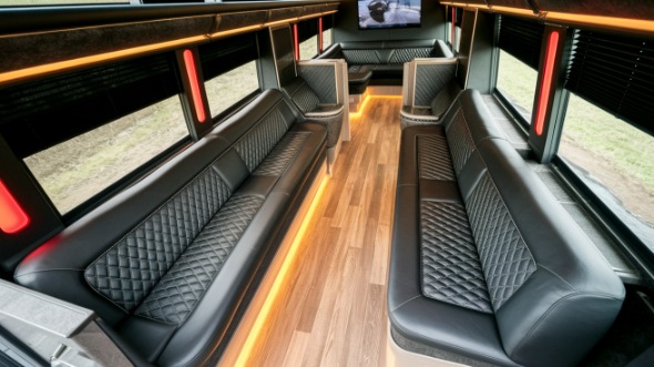 longmont party bus rental interior