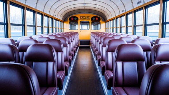longmont school bus rental interior